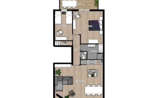 Two Bedroom + Large Balcony Rijksmuseum